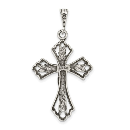 Sterlingsilber Antikisiert Kreuz Anhänger