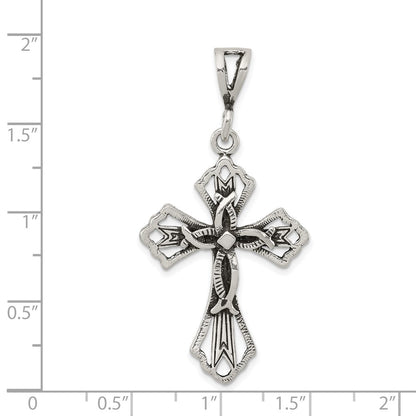 Sterlingsilber Antikisiert Kreuz Anhänger