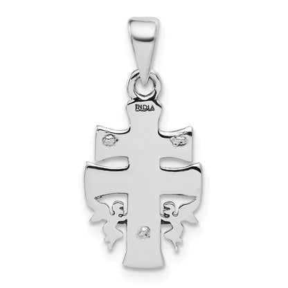Sterlingsilber Antikisiert Mini Inri Kruzifix Anhänger