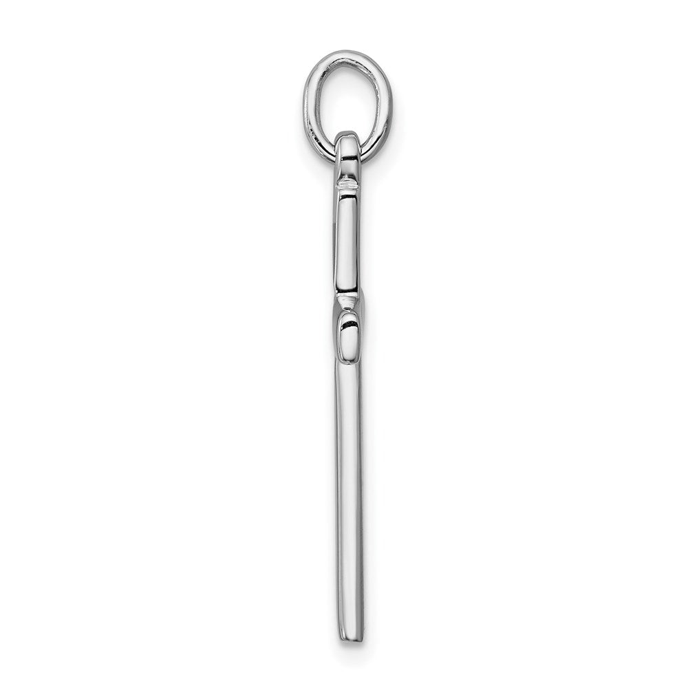 Sterlingsilber Rhodiniert Kreuz Anhänger