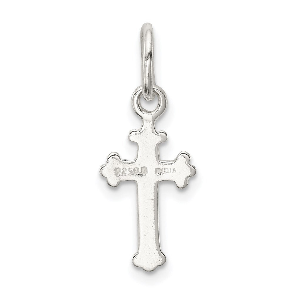 Sterlingsilber Poliert Kreuz Charm