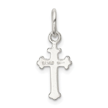 Sterlingsilber Poliert Kreuz Charm
