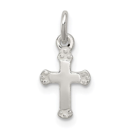 Sterlingsilber Poliert Kreuz Charm