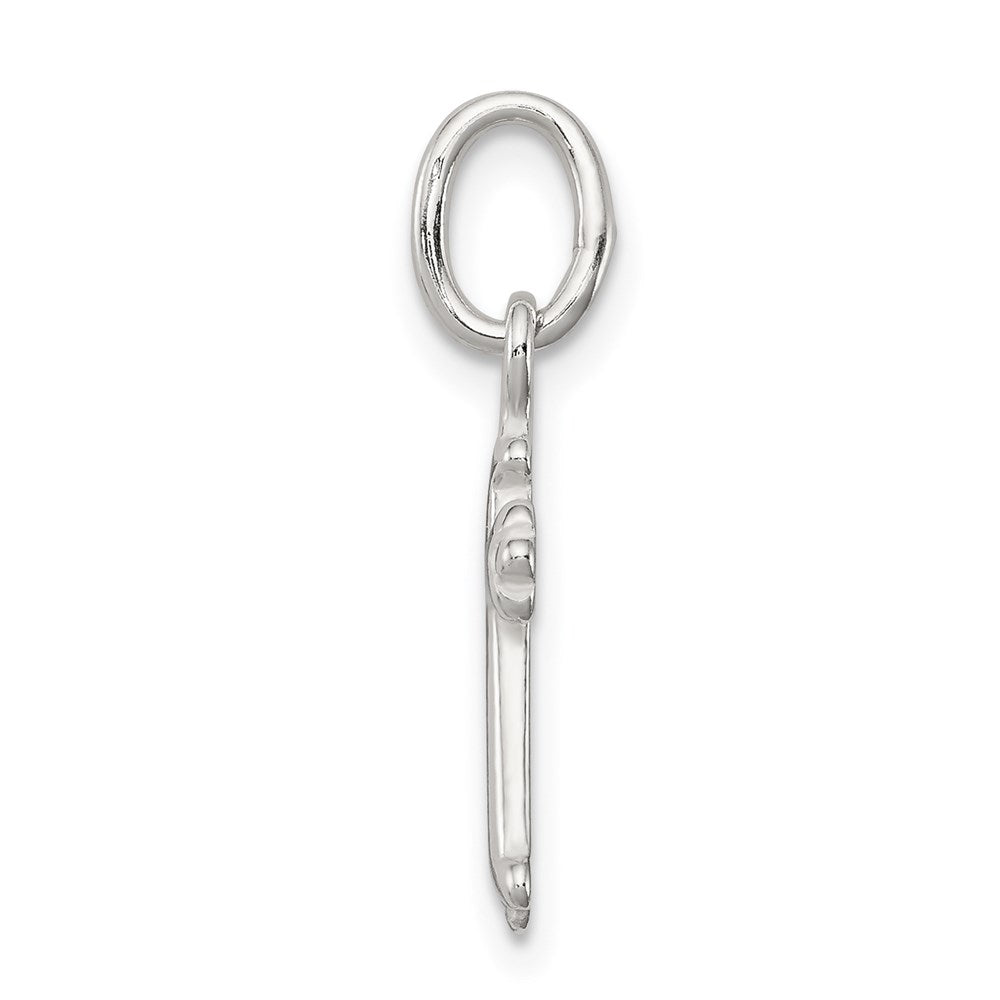 Sterlingsilber Poliert Kreuz Charm