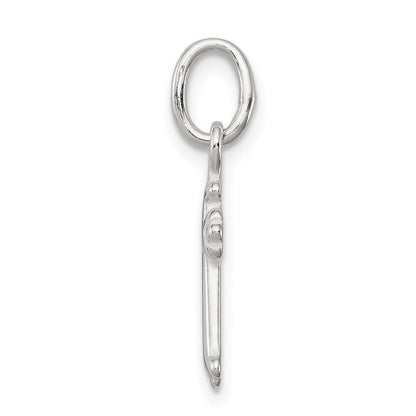 Sterlingsilber Poliert Kreuz Charm