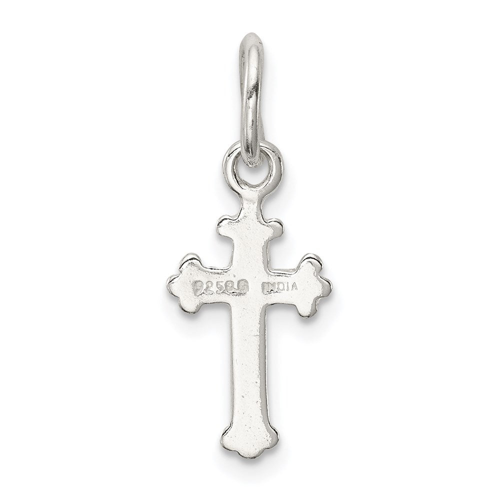 Sterlingsilber Poliert Kreuz Charm
