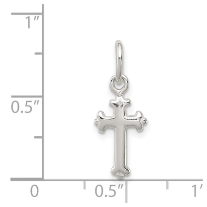 Sterlingsilber Poliert Kreuz Charm