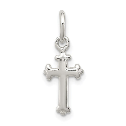 Sterlingsilber Poliert Kreuz Charm