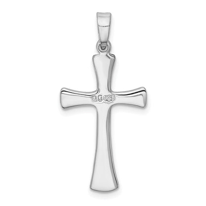 Sterlingsilber Rhodiniert Kreuz Anhänger