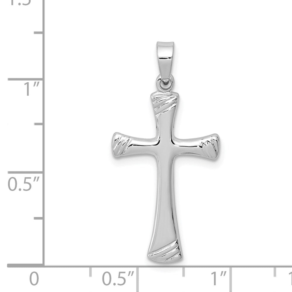 Sterlingsilber Rhodiniert Kreuz Anhänger