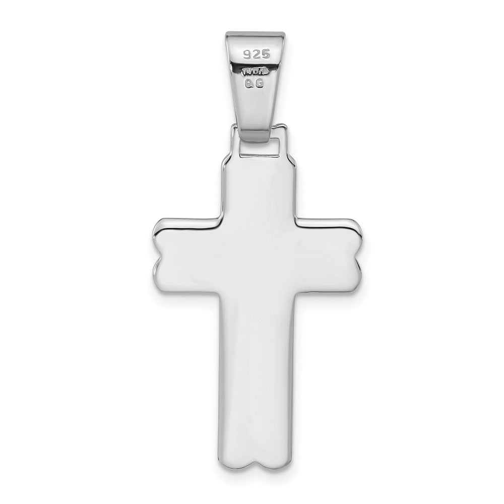 Sterlingsilber Poliert Kreuz Anhänger
