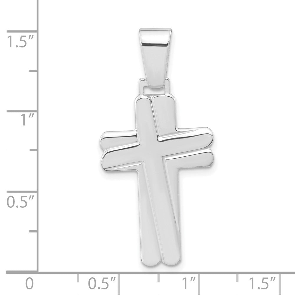 Sterlingsilber Poliert Kreuz Anhänger