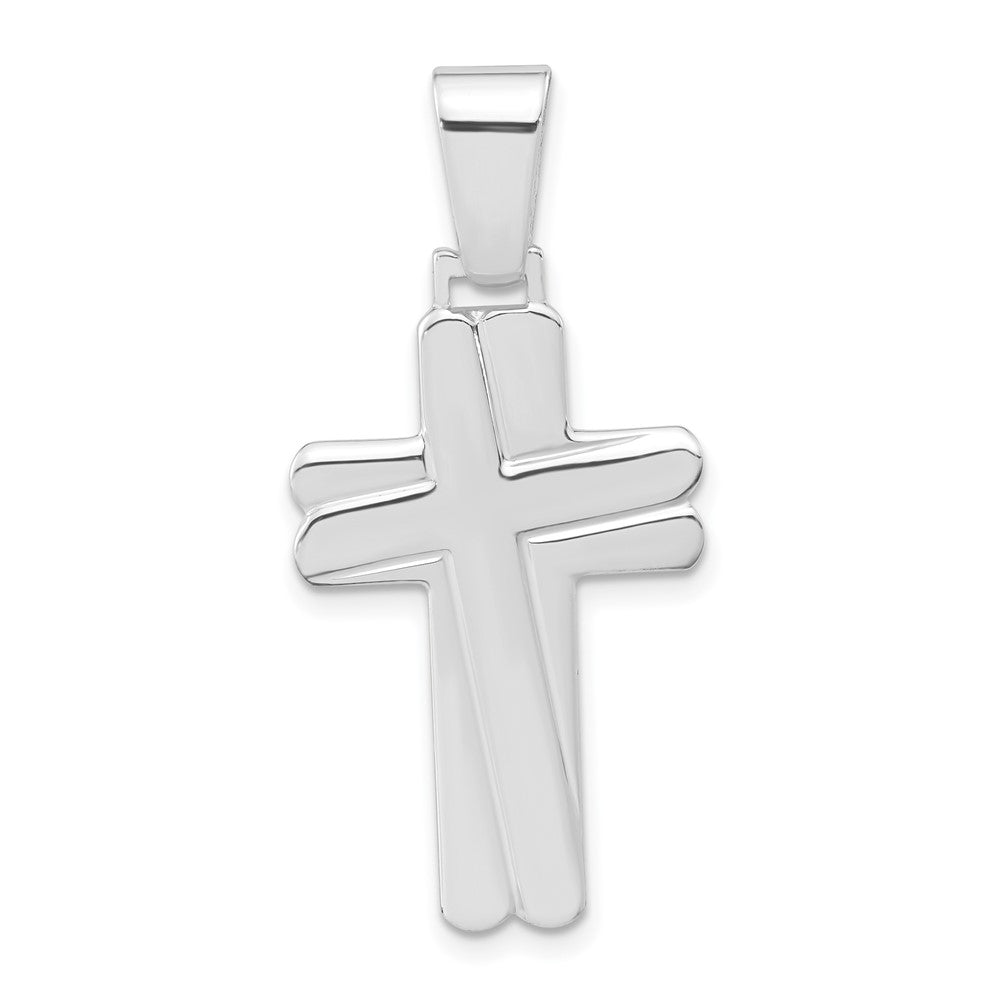 Sterlingsilber Poliert Kreuz Anhänger