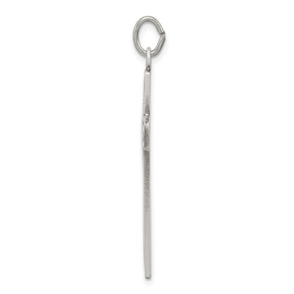Sterlingsilber Antikisiert & Satiniert Kreuz Anhänger