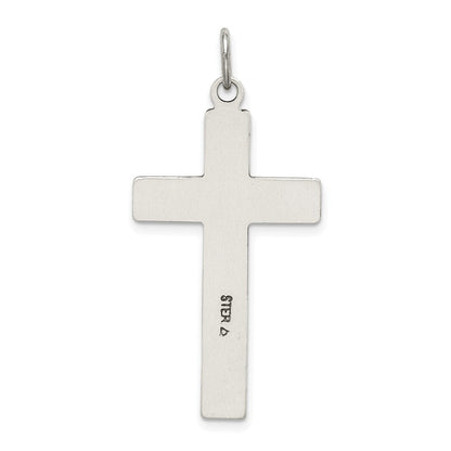 Sterlingsilber Antikisiert & Satiniert Kreuz Anhänger