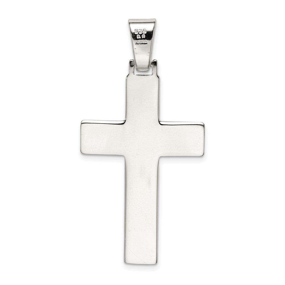 Sterlingsilber Poliert Kreuz Anhänger