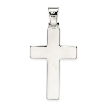 Sterlingsilber Poliert Kreuz Anhänger