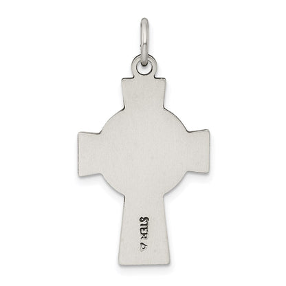 Sterlingsilber Antikisiert Irish Kreuz Anhänger