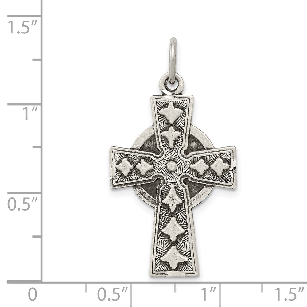 Sterlingsilber Antikisiert Irish Kreuz Anhänger