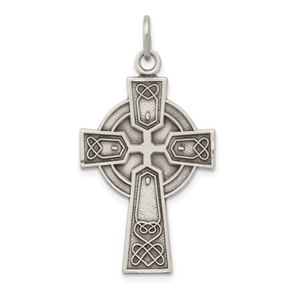 Sterlingsilber Antikisiert Irish Kreuz Anhänger