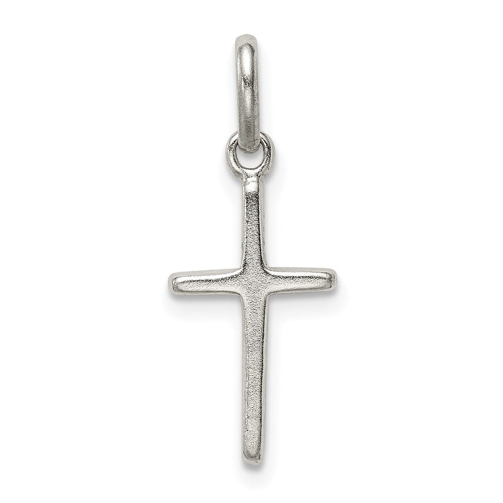 Sterlingsilber Poliert Kreuz Charm