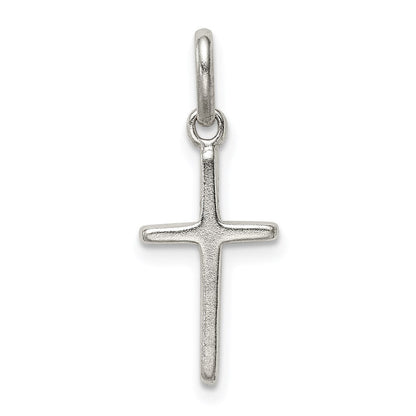 Sterlingsilber Poliert Kreuz Charm
