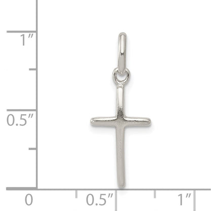 Sterlingsilber Poliert Kreuz Charm