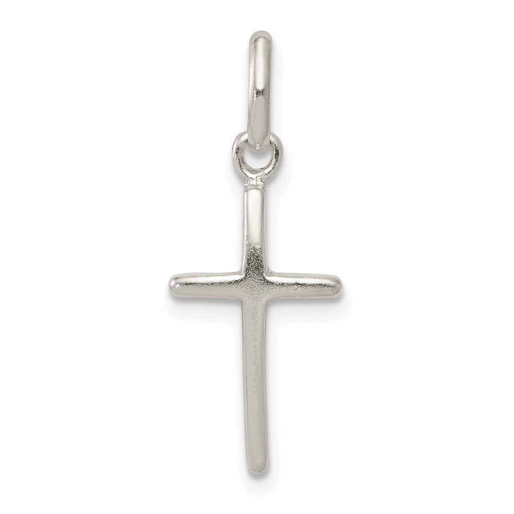 Sterlingsilber Poliert Kreuz Charm