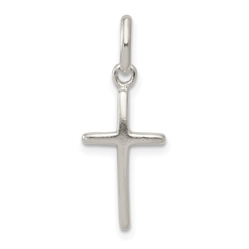 Sterlingsilber Poliert Kreuz Charm