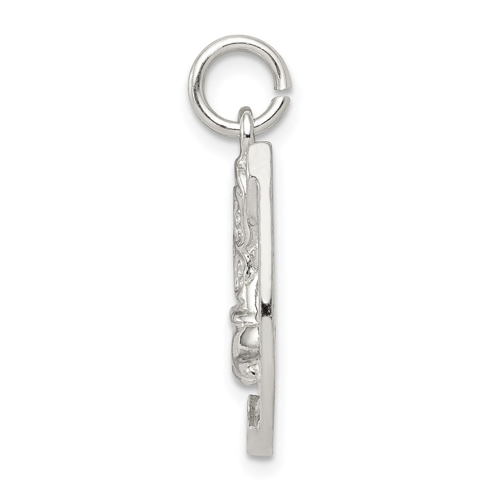 Sterlingsilber Hufeisen mit Boot Charm