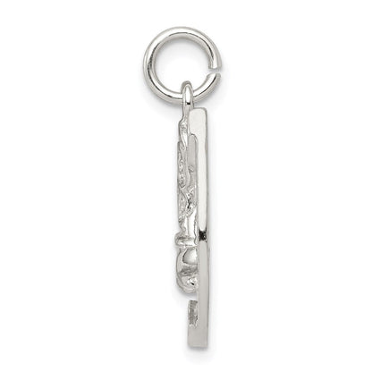 Sterlingsilber Hufeisen mit Boot Charm