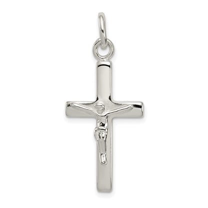 Sterlingsilber Poliert Kruzifix Kreuz Anhänger
