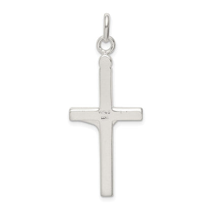 Sterlingsilber Poliert Kruzifix Kreuz Anhänger