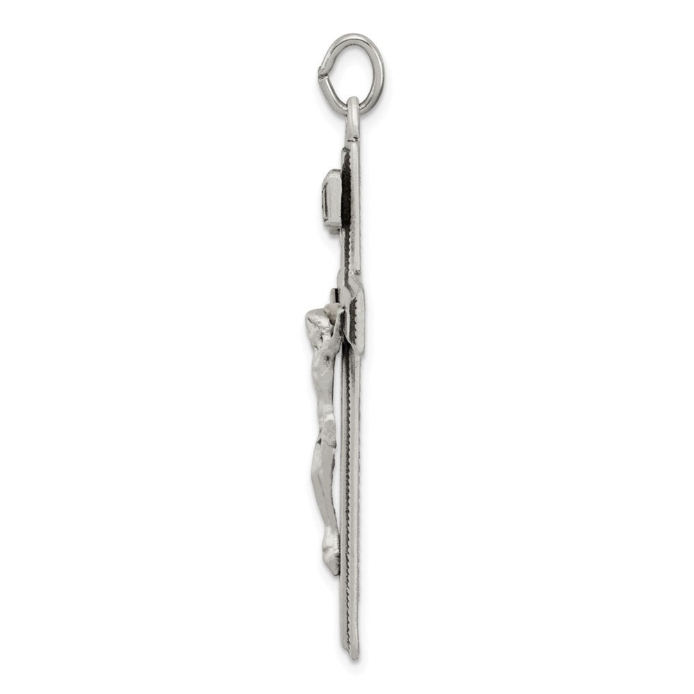 Sterlingsilber Inri Kruzifix Kreuz mit Gebet Anhänger
