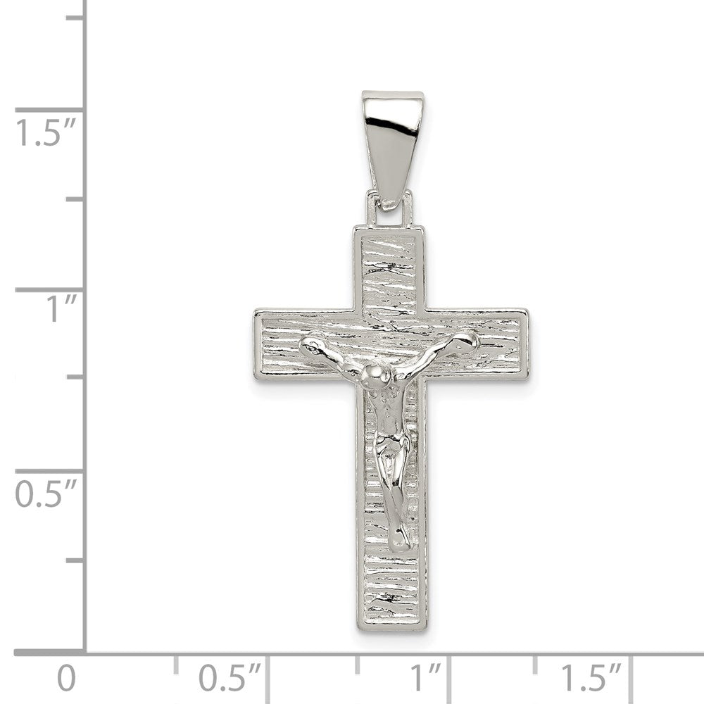 Sterlingsilber Poliert Venezianer Kreuz Kruzifix Anhänger