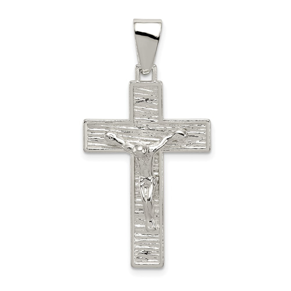 Sterlingsilber Poliert Venezianer Kreuz Kruzifix Anhänger