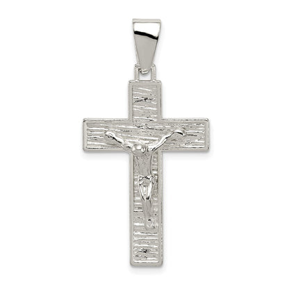 Sterlingsilber Poliert Venezianer Kreuz Kruzifix Anhänger