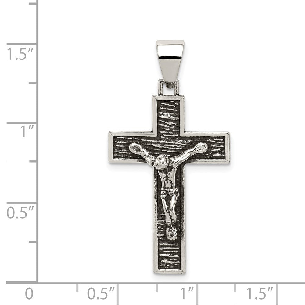 Sterlingsilber Antikisiert Venezianer Kreuz Kruzifix Anhänger