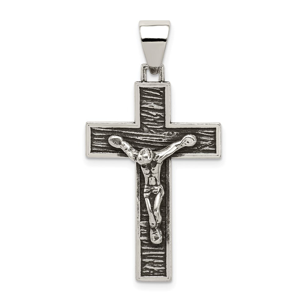 Sterlingsilber Antikisiert Venezianer Kreuz Kruzifix Anhänger