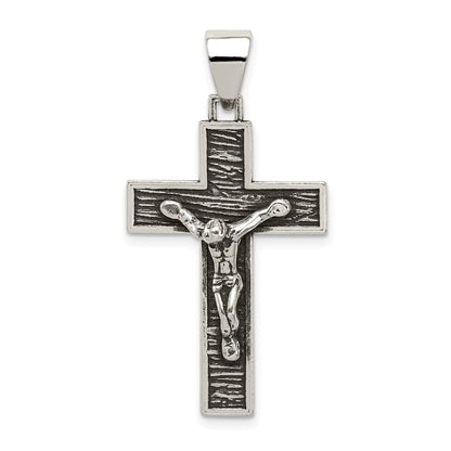 Sterlingsilber Antikisiert Venezianer Kreuz Kruzifix Anhänger