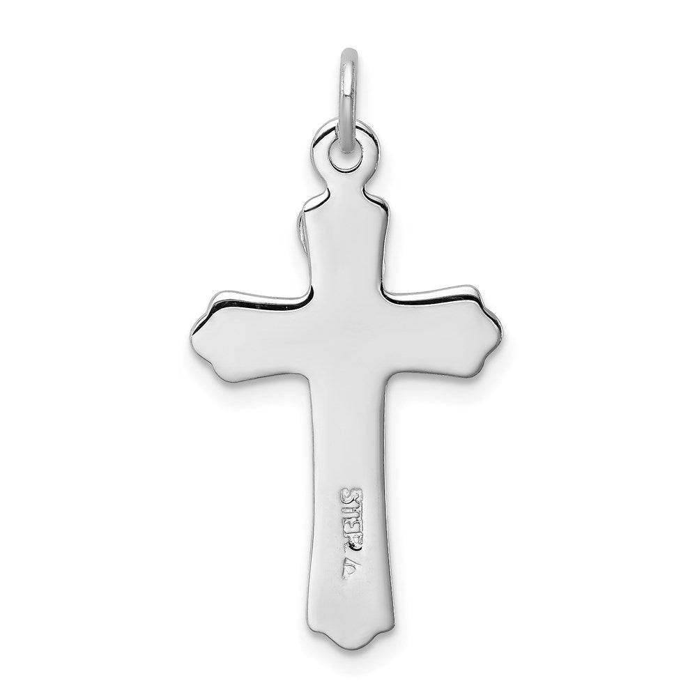 Sterlingsilber Rhodiniert & Goldfarben Inri Kruzifix Kreuz Anhänger