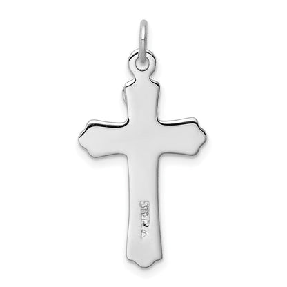 Sterlingsilber Rhodiniert & Goldfarben Inri Kruzifix Kreuz Anhänger