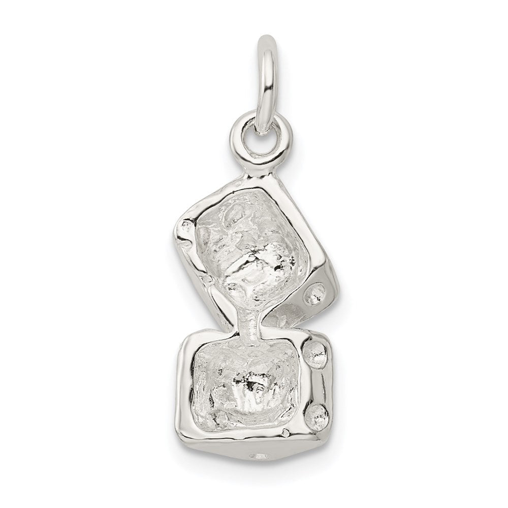 Sterlingsilber Groß Dice Charm