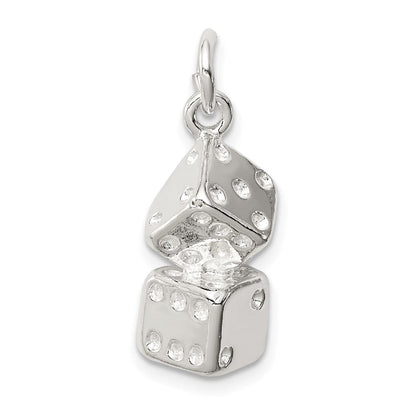 Sterlingsilber Groß Dice Charm