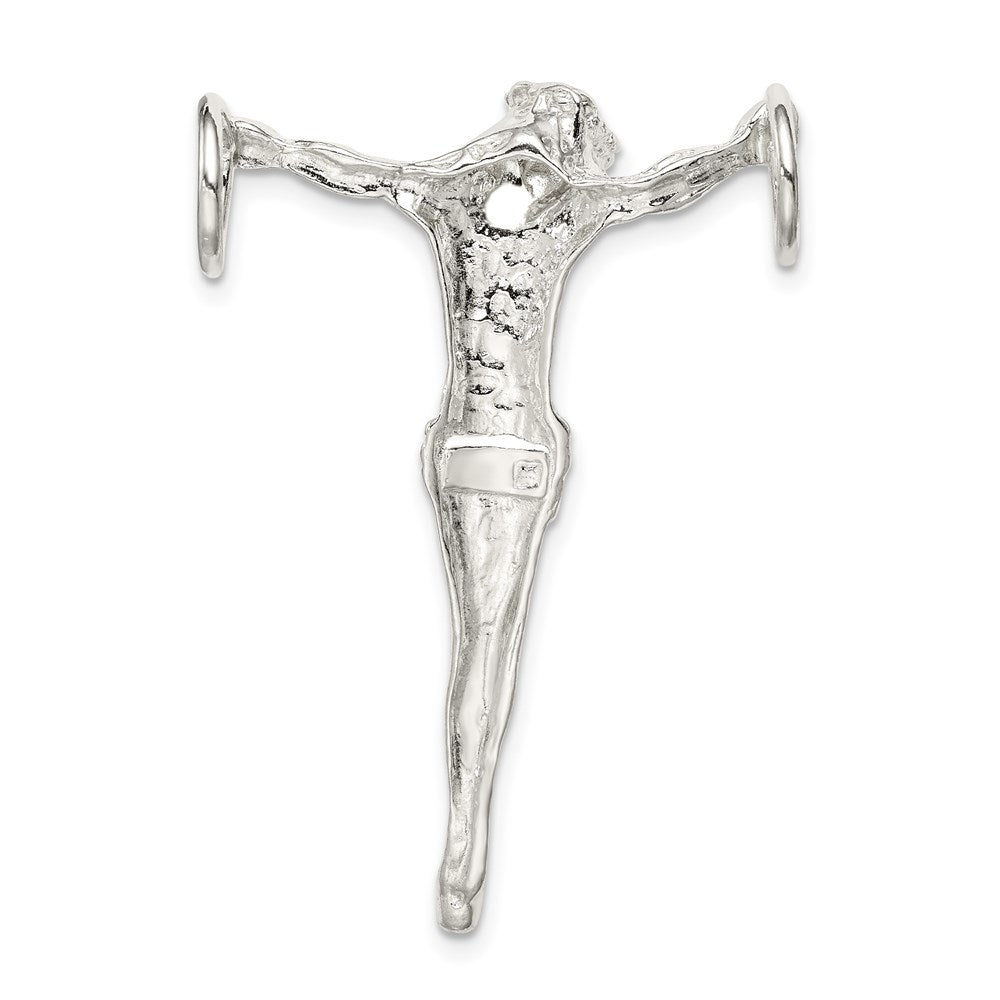 Sterlingsilber Poliert Jesus Kreuz Kette Anhänger