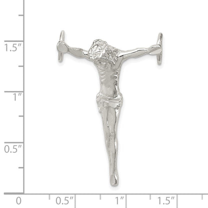 Sterlingsilber Poliert Jesus Kreuz Kette Anhänger