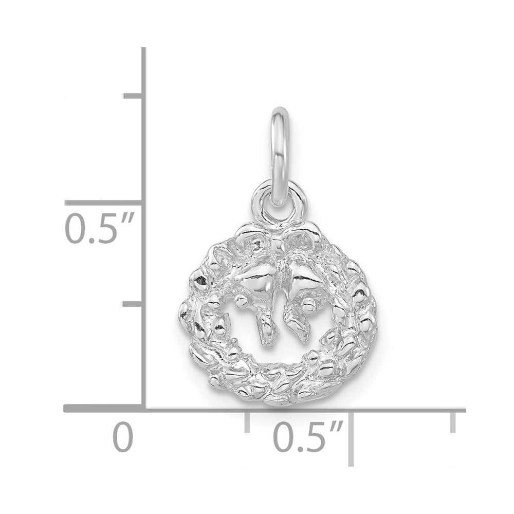 Sterlingsilber Wreath Charm