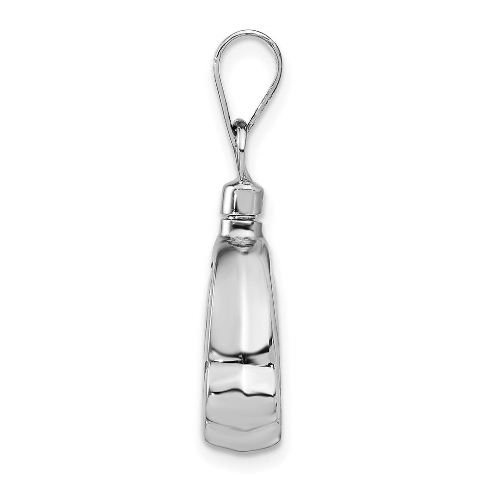 Sterlingsilber Rhodiniert Poliert Puppy Paw Ash Halter Anhänger