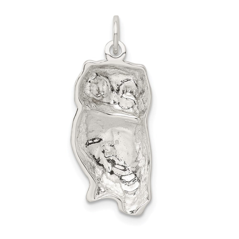 Sterlingsilber Eule Charm