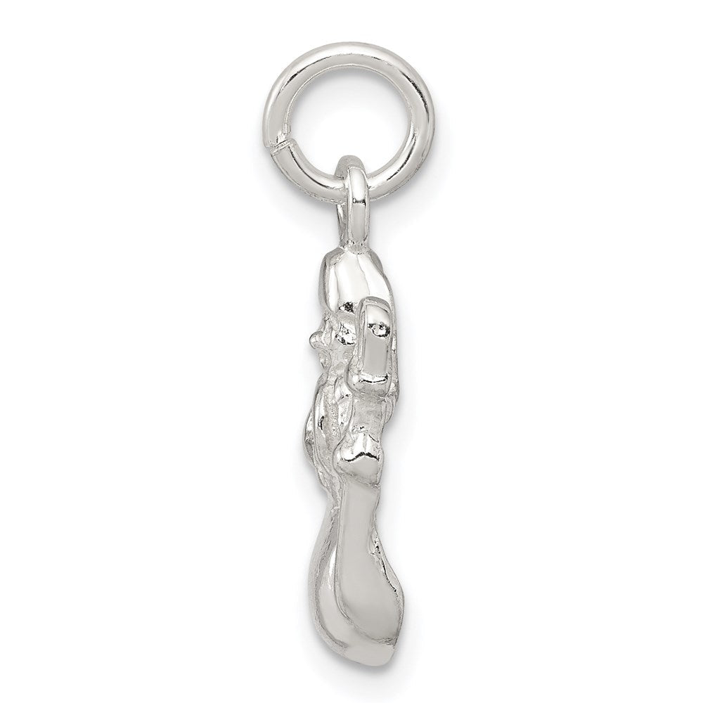 Sterlingsilber Snowman Charm